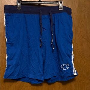 Champion Men’s Royal Blue Athletic Shorts with Navy Waistband Size XL